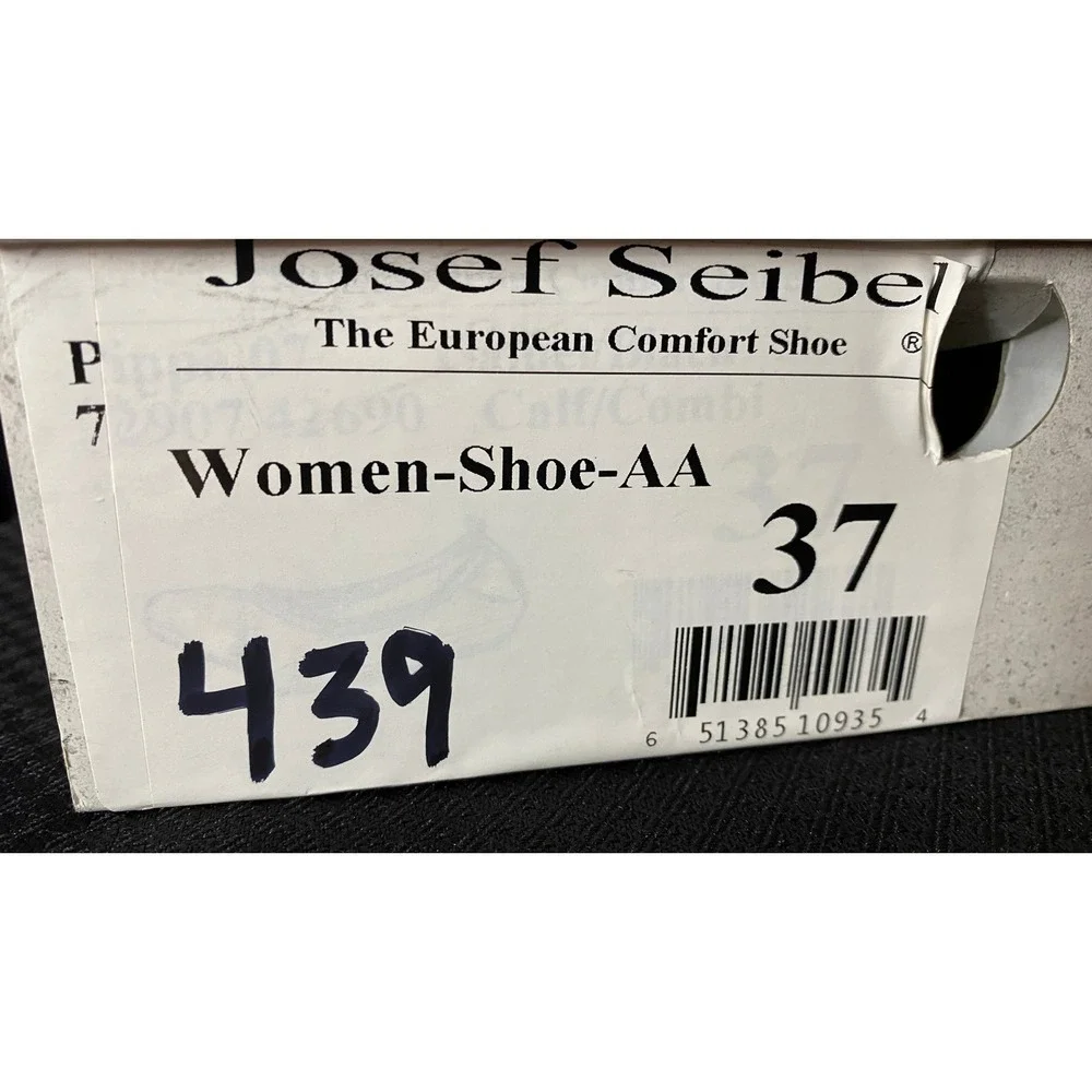Josef Seibel Pippa Calif Combi Leather Ballet Flats Tan Brown Size 37 Womens